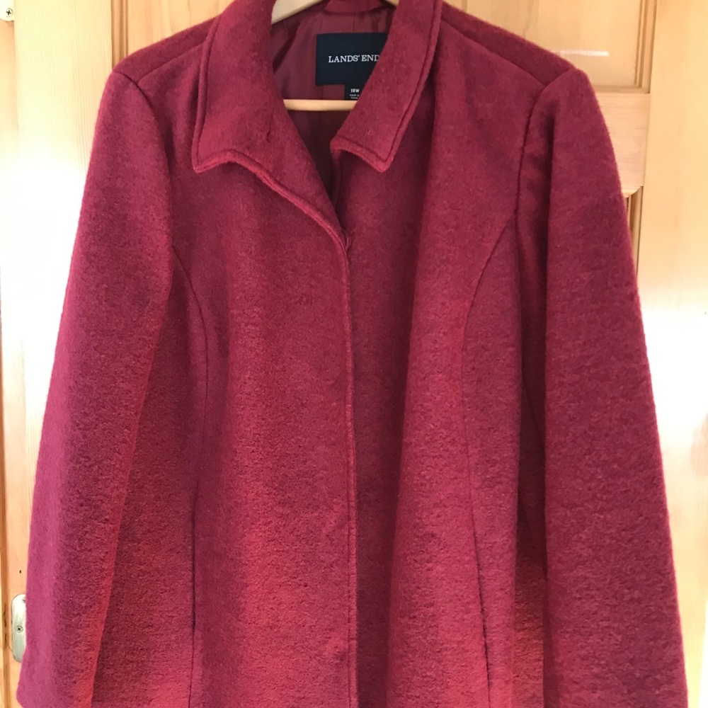 NWOT Women’s Lands’ End Short Wool Jacket